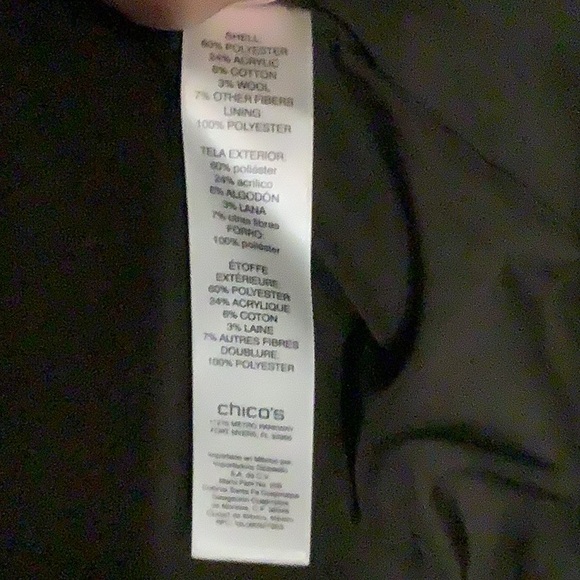 Chico’s furry leopard print jacket, size M (Chico’s size 1) - Picture 4 of 6